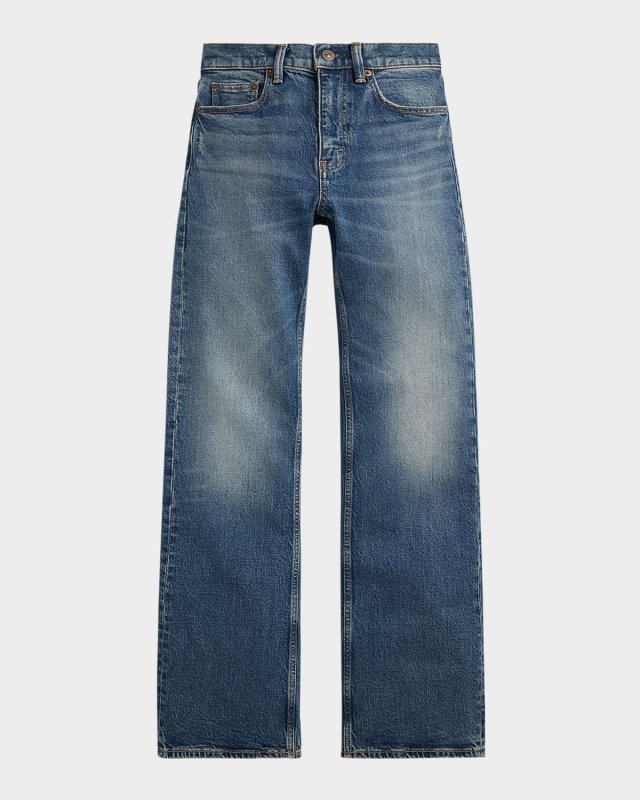 Mid-Rise Bootcut Denim Jeans